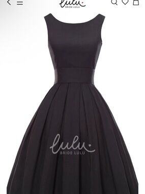 Women's Black Sleeveless Fit-and-Flare Dress